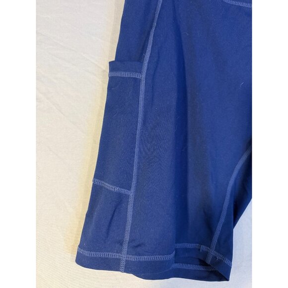 Baleaf Navy Bike Biker SHorts Pockets Workout Womens Plus Size 2XL 2X - Picture 2 of 3